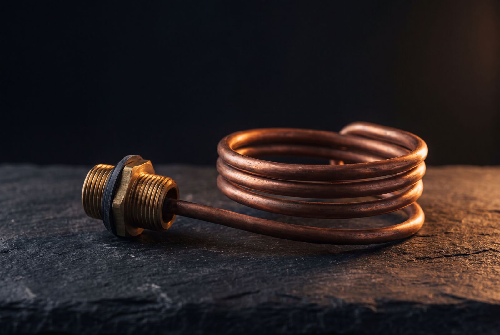 Hot water, product still (brand art, not a job photo)